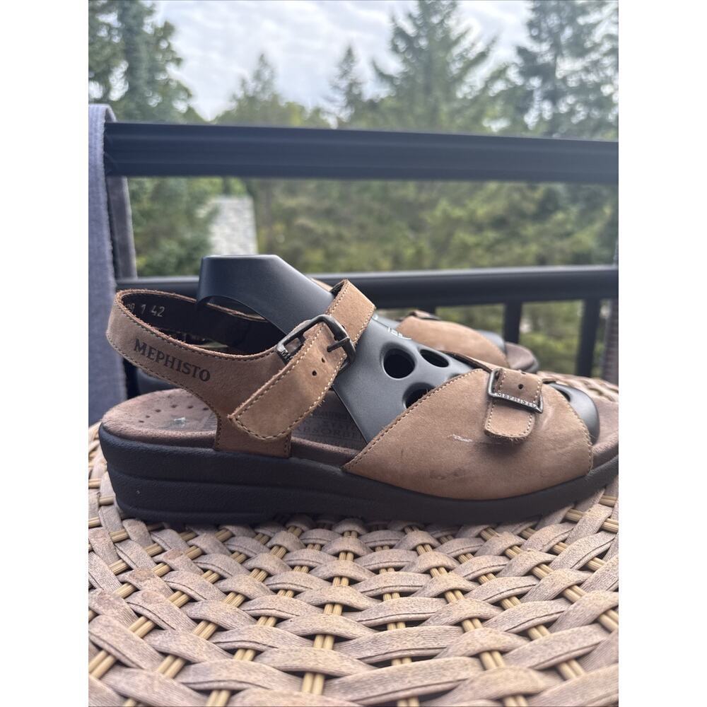 Mephisto Sandals Leather Walking Strappy Adjustable 42 EU 11 US Comfort Suede